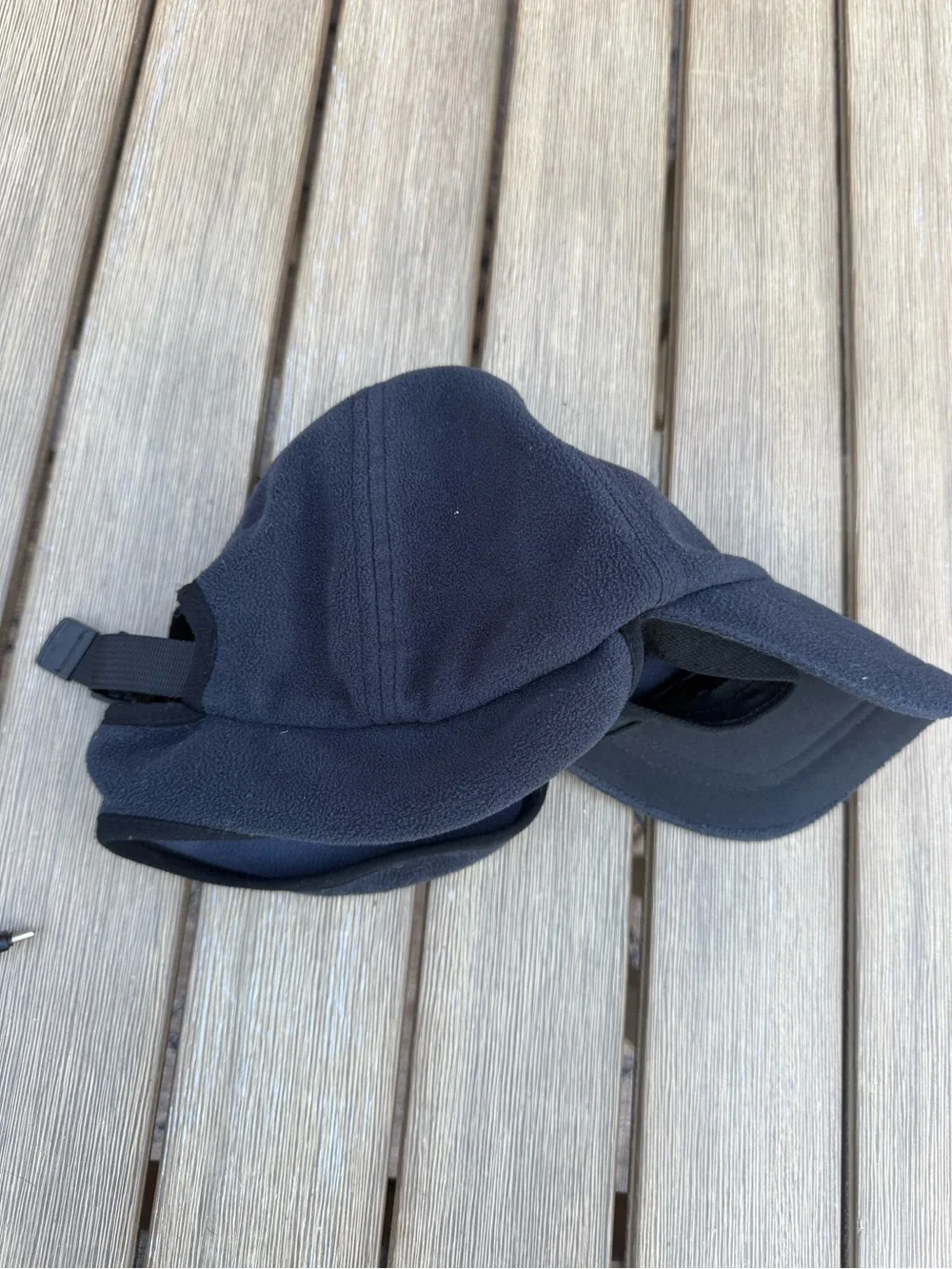 L.L.Bean Gore-Tex Fleece Winter Hat Ear Flap Cap Black Men’s L/XL